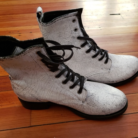 white frye boots